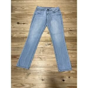 Vtg Y2K Levi’s 521 Jeans Woman’s Size 4 Ultra Low Skinny Light Wash 27x30.5